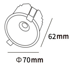 Oczko podtynkowe białe LED CCT LP-1606/1RS WH