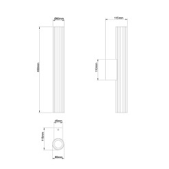 Kinkiet 45 cm biały LED CCT LP-0510/1W-45 WH