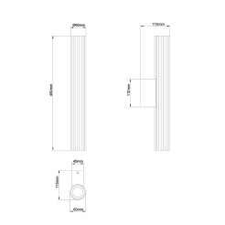 Kinkiet 45 cm chrom LED CCT LP-0510/1W-45 CH