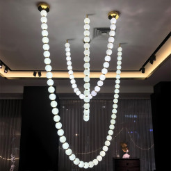 Lampa wisząca Rope 4 m złota LED CCT LP-002/4M CCT