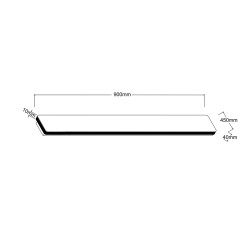Kinkiet 90 cm czarny IP54 LED CCT LP-789/1W 90 BK