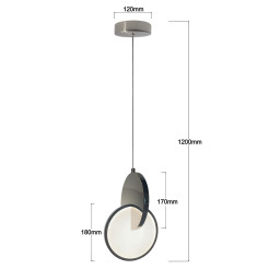 Lampa wisząca chrom LED CCT LP-1311/1P CH