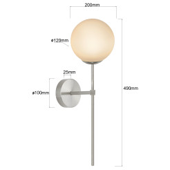 Kinkiet chrom IP44 1xG9 LP-008/1W CH