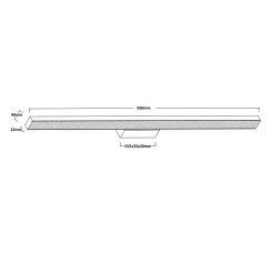 Kinkiet 92 cm biały IP44 LED CCT LP-987/1W L WH