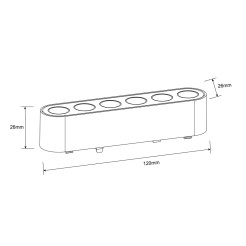 Reflektor Slim Zing 6W LED 3000K biały LP-636-MAG SLIM 6W 3WH