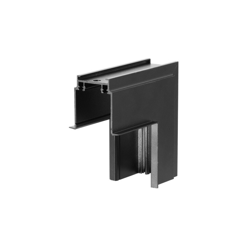 Łącznik podtynkowy L sufit-ściana Slim czarny LP-656-MAG SLIM L RS kąt BK