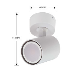 Spot Snow New 1 biały 1xGU10 LP-731N/1W WH