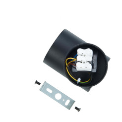 Spot Snow New 1 czarny 1xGU10 LP-731N/1W BK