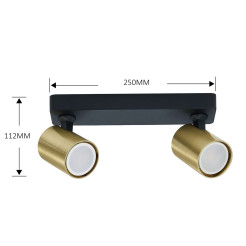 Spot Snow New 2 złoty 2xGU10 LP-731N/2W GD