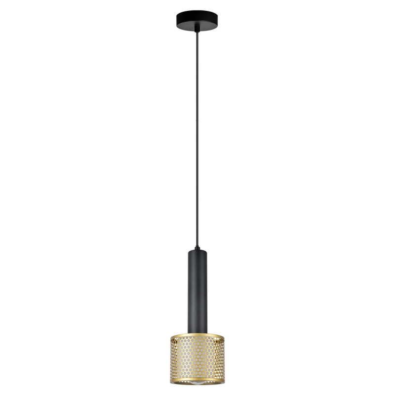 Lampa wisząca złoto-czarna 1xE27 LP-0702/1P GD