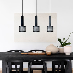 Lampa wisząca czarna 3xE27 LP-0702/3L BK