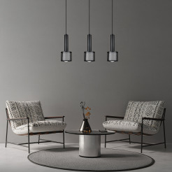 Lampa wisząca czarna 3xE27 LP-0702/3L BK