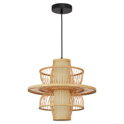 Rattanowa lampa wisząca naturalna 1xE27 LP-3110/1P NT