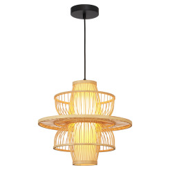 Rattanowa lampa wisząca naturalna 1xE27 LP-3110/1P NT