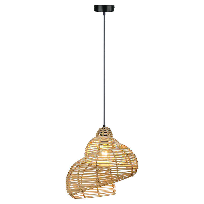 Rattanowa lampa wisząca 40 cm jasne drewno 1xE27 LP-1806/1P 40cm