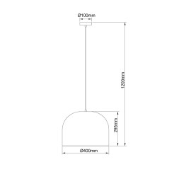 Rattanowa lampa wisząca 40 cm jasne drewno 1xE27 LP-2025/1P 40 cm