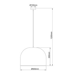 Rattanowa lampa wisząca 50 cm jasne drewno 1xE27 LP-2025/1P 50 cm