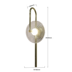 Kinkiet transparentny LED CCT LP-0301/1W TR