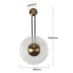 Kinkiet transparentny LED CCT LP-1702/1W TR