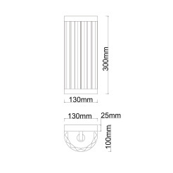 Kinkiet chrom 1xE14 LP-2910/1W L CH