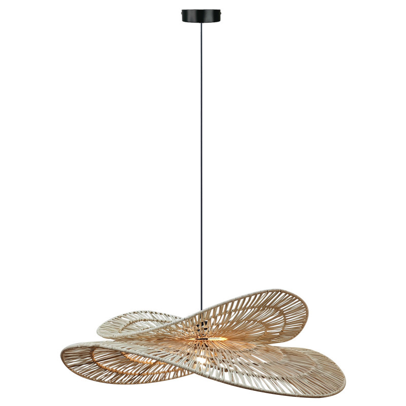 Rattanowa lampa wisząca naturalna 1xE27 LP-2704/1P NT