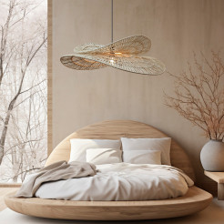 Rattanowa lampa wisząca naturalna 1xE27 LP-2704/1P NT