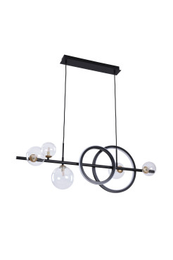 MD2448-7B-3BGD TAREMI LAMPA WISZĄCA CZARNA-ZŁOTA/BLACK-GOLD