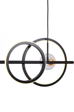 MD2448-7B-3BGD TAREMI LAMPA WISZĄCA CZARNA-ZŁOTA/BLACK-GOLD