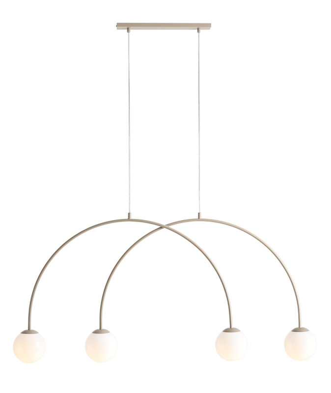 LAMPA WISZĄCA UNA 4 BEIGE S
