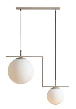 LAMPA WISZĄCA ZAC 2 BEIGE MATTE