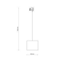 TRACER WHITE 300 TRÓJOBWODOWY 1XE27 10695