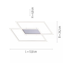 8192-55 INIGO LAMPA SUFITOWA STALOWY