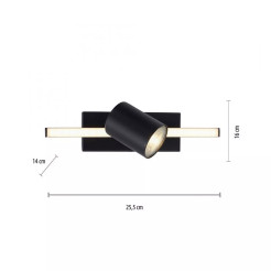 6523-18 BARIK LAMPA SUFITOWA CZARNY
