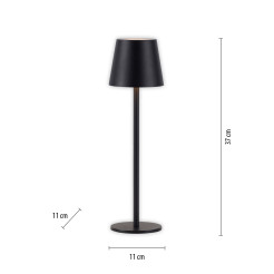 19250-18 EURIA LAMPA STOŁOWA CZARNY