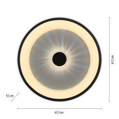 14386-18 VERTIGO LAMPA SUFITOWA CZARNY