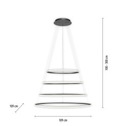 2124-13 TESSARA LAMPA WISZĄCA ANTRACYT