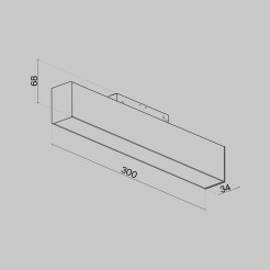 MAYTONI Ścieżka świetlna Basis 12W LED 900lm 4000K 90 CRI  TR012-2-12W4K-B