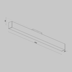 MAYTONI Ścieżka świetlna Basis 20W LED 1450lm 3000K 90 CRI  TR012-2-20W3K-B