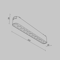MAYTONI Ścieżka świetlna Points 12W LED 1300lm 3000K 90 CRI  TR082-1-12W3K-M-W
