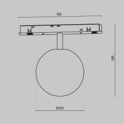 MAYTONI Ścieżka świetlna Luna 5W LED 320lm 4000K 90 CRI  TR038-2-5W4K-1