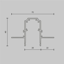 MAYTONI Wbudowany szynoprzewód Busbar trunkings Exility TRX034-421.12W