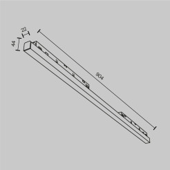 MAYTONI Ścieżka świetlna Basis 30W LED 1650lm 2700-6000K 90 CRI Dimmable  TR030-4-30WTW-DD-W