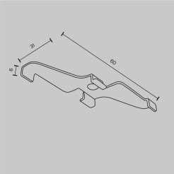 MAYTONI Komponenty do natynkowego systemu szynowego Accessories for tracks Exility TRA034HS-21W