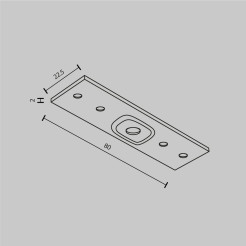 MAYTONI Komponenty do natynkowego systemu szynowego Accessories for tracks Exility TRA034C-21W