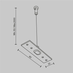 MAYTONI Komponenty do natynkowego systemu szynowego Accessories for tracks Exility TRA034SW-2W