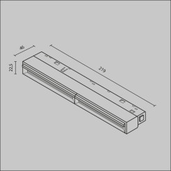 MAYTONI Ścieżka świetlna Parete 12W LED 309lm 2700-6000K 90 CRI Dimmable  TR106-4-12W-DS-W