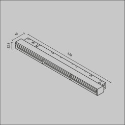 MAYTONI Ścieżka świetlna Parete 18W LED 374lm 2700-6000K 90 CRI Dimmable  TR106-4-18W-DS-B