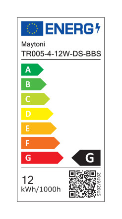 MAYTONI Ścieżka świetlna Elti 12W LED 953lm 2700-6000K 90 CRI Dimmable  TR005-4-12W-DS-BBS
