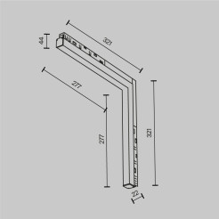 MAYTONI Ścieżka świetlna Basis Angle 24W LED 1770lm 4000K 90 CRI  TR102-24W4K-W