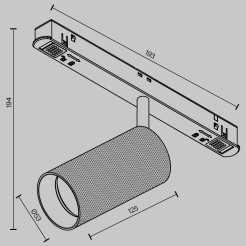 MAYTONI Ścieżka świetlna Artisan 12W LED 930lm 3000K 90 CRI  TR097-2-12W3K-M-BW